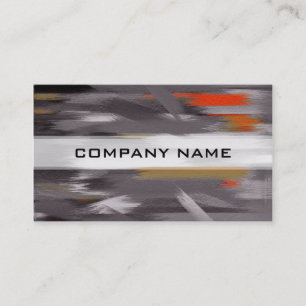 Abstract Colour Paint Brush Stroke #16 Business Card
