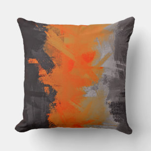 Abstract Colour Paint Brush Stroke #27 Cushion