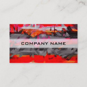 Abstract Colour Paint Brush Stroke #9 Business Card