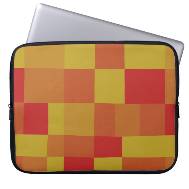 Abstract Colour Patchwork Pattern 280913 Laptop Sleeve (Front)