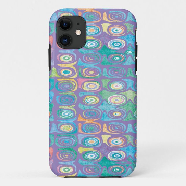 Abstract Colour Pattern 1 Case-Mate iPhone Case (Back)