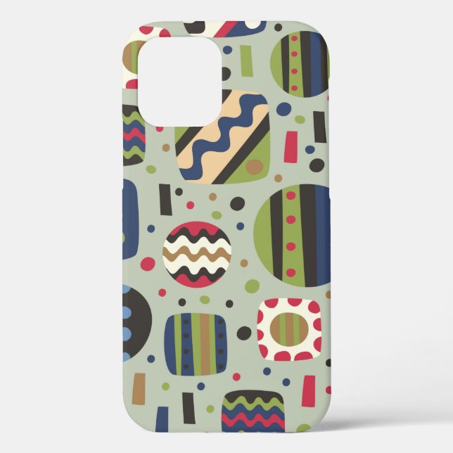 abstract colour pattern textiles, interior designl Case-Mate iPhone case (Back)