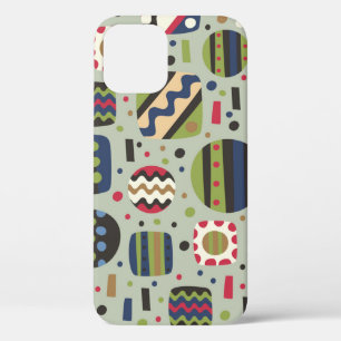 abstract colour pattern textiles, interior designl iPhone 12 case