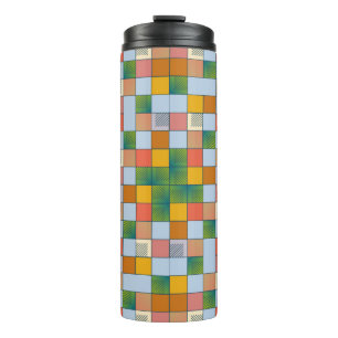 Abstract colour seamless pattern thermal tumbler