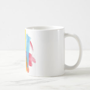 Abstract Colour Splash Ceramic Mug - Vibrant and