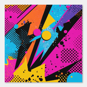 Abstract Colour Splash in Retro Comic Style (1) Wallpaper