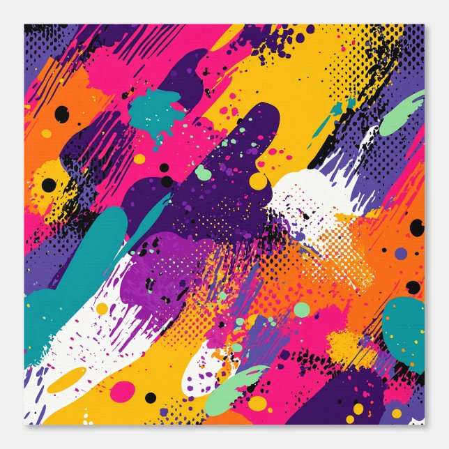 Abstract Colour Splash in Retro Comic Style (5) Wallpaper (Front)