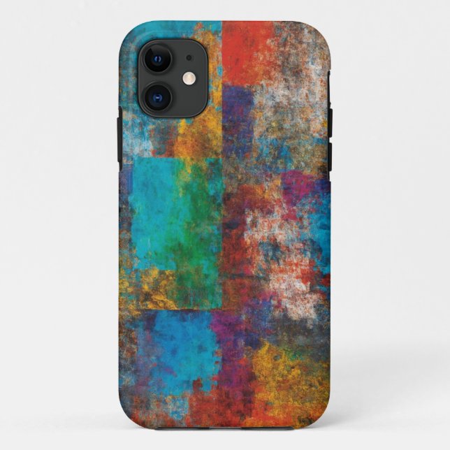 Abstract Colour Splash iPhone 11 Case (Back)