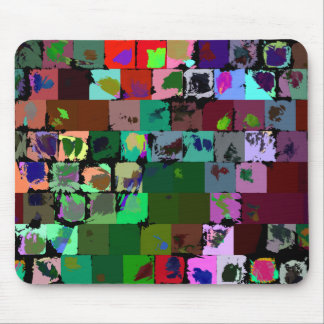 Abstract Colour Squares Mouse Pad