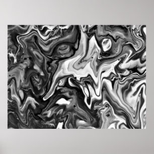 Abstract Colour Study 132 / Noir, Poster