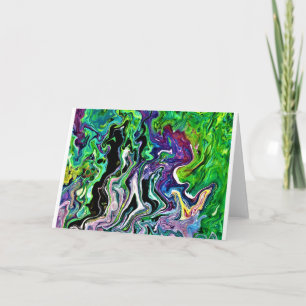 Abstract Colour Study 173 Card