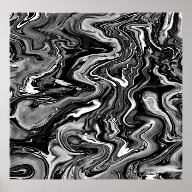Abstract Colour Study 297 / Noir,  Poster (Front)