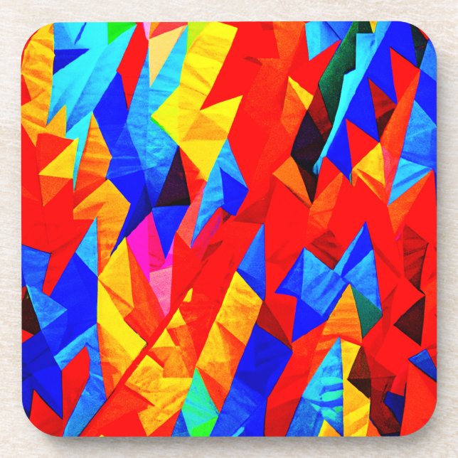 Abstract Colour Symphony Coaster (Front)