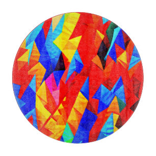 Abstract Colour Symphony Cutting Board