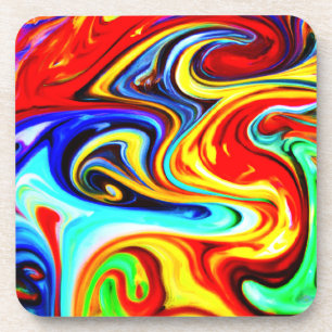 Abstract Colour Symphony Design Coaster