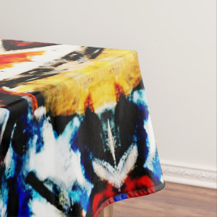 Abstract Colour Texture Tablecloth
