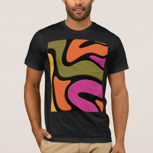 Abstract colour wave t-shirt. T-Shirt
