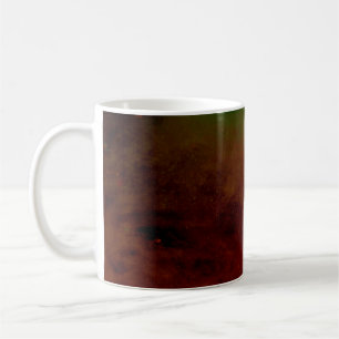 abstract coloured dust explosion on a black backgr coffee mug