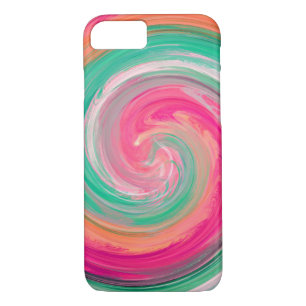 Abstract Coloured Twist Art Background #11 iPhone 8/7 Case