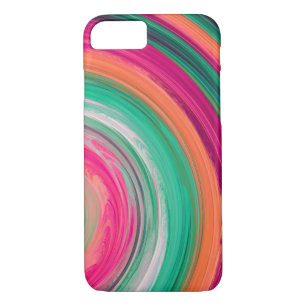 Abstract Coloured Twist Art Background #12 iPhone 8/7 Case