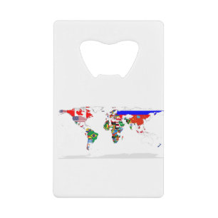 Abstract Coloured World Map