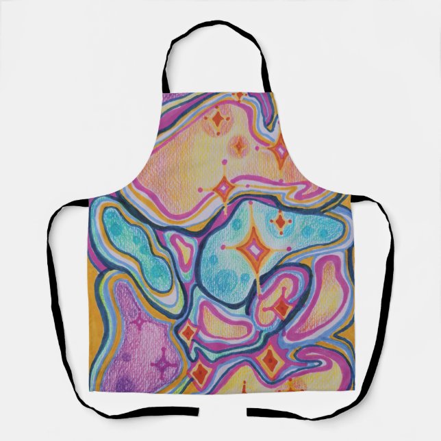 abstract colourful  apron (Front)
