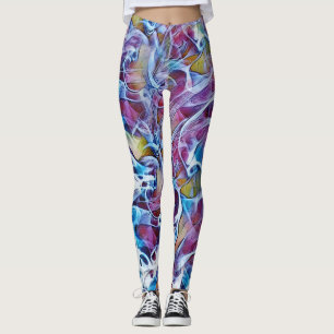 Abstract Colourful Art Leggings