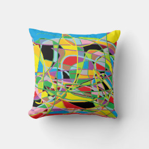 Abstract Colourful Art - Multicolor Cushion