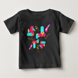 Abstract Colourful Art Positive Vibes T-Shirt
