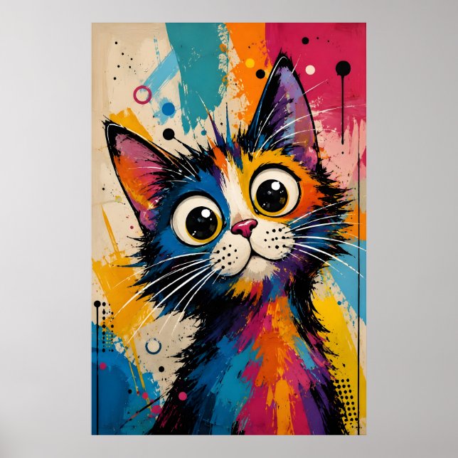 Abstract colourful artistic illustration poster (Front)
