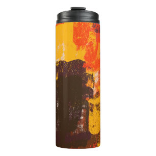 Abstract colourful artistic sketch artwork thermal tumbler