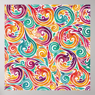 Abstract colourful background. illustrationcarniva poster