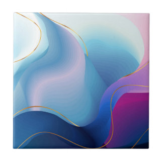 Abstract Colourful Background Poster Ceramic Tile