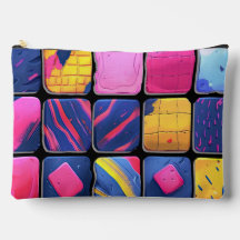 Abstract Colourful Blocks Pattern