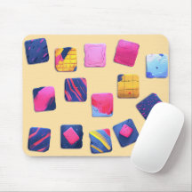 Abstract Colourful Blocks Pattern