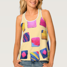 Abstract Colourful Blocks Pattern