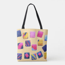 Abstract Colourful Blocks Pattern