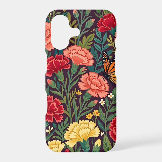 Abstract Colourful Carnations Monarch iPhone Cases (Back)