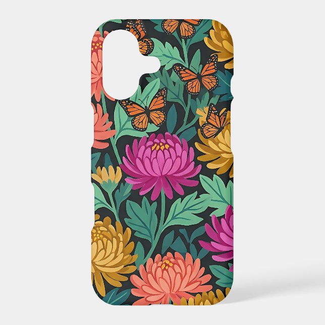 Abstract Colourful Chrysanthemums iPhone Cases (Back)