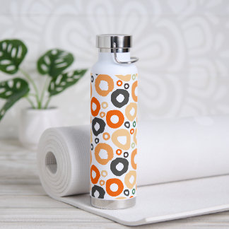 Abstract Colourful Circle Shape Pattern  Water Bottle