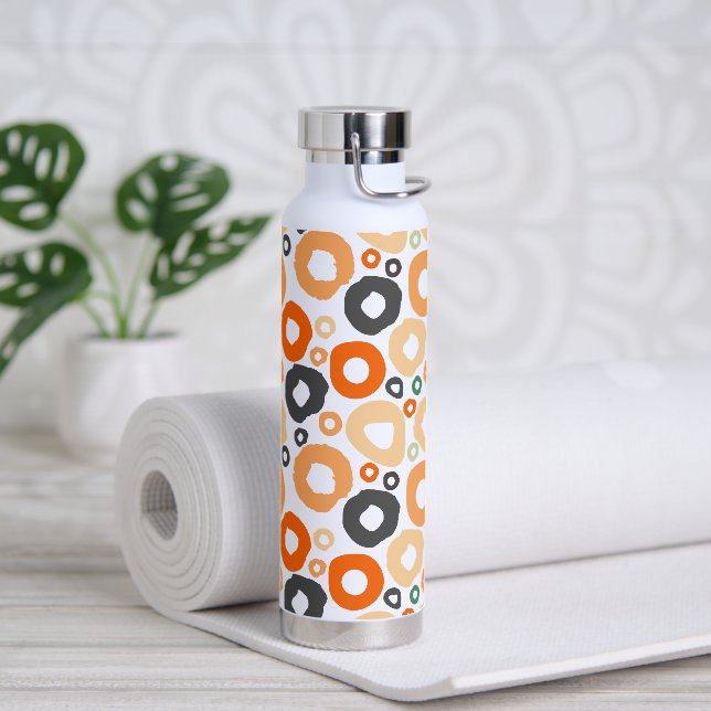 Abstract Colourful Circle Shape Pattern  Water Bottle (Yoga)