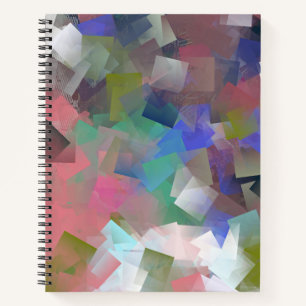 Abstract Colourful Cubes Notebook