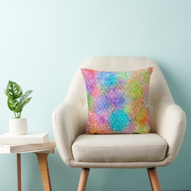 Abstract Colourful Cushion (Chair)