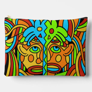 Abstract colourful Design Accessory Pouch