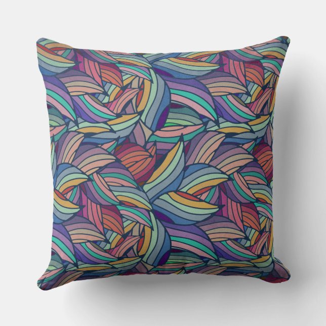 Abstract Colourful Design  Cushion (Back)