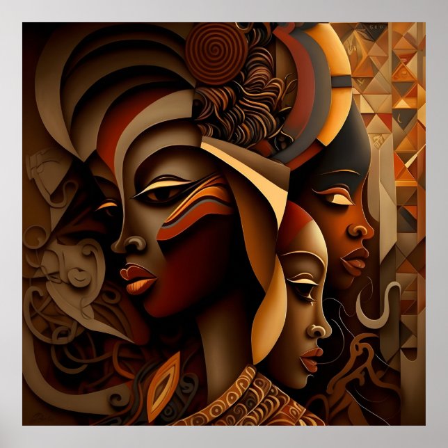 Abstract colourful design poster (Front)
