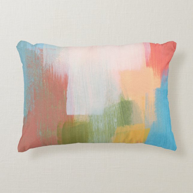 Abstract colourful design. Versatile artistic. Bru Decorative Cushion (Front)