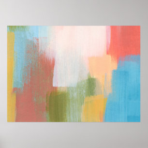 Abstract colourful design. Versatile artistic. Bru Poster