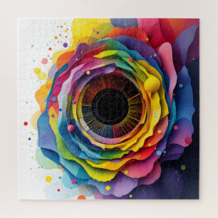 Abstract colourful diaphragm  jigsaw puzzle