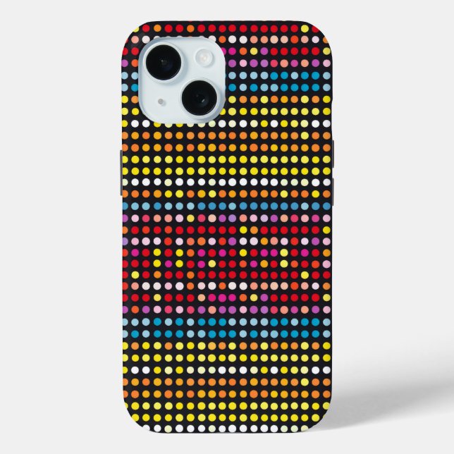 Abstract Colourful Dotted Pattern Case-Mate iPhone Case (Back)